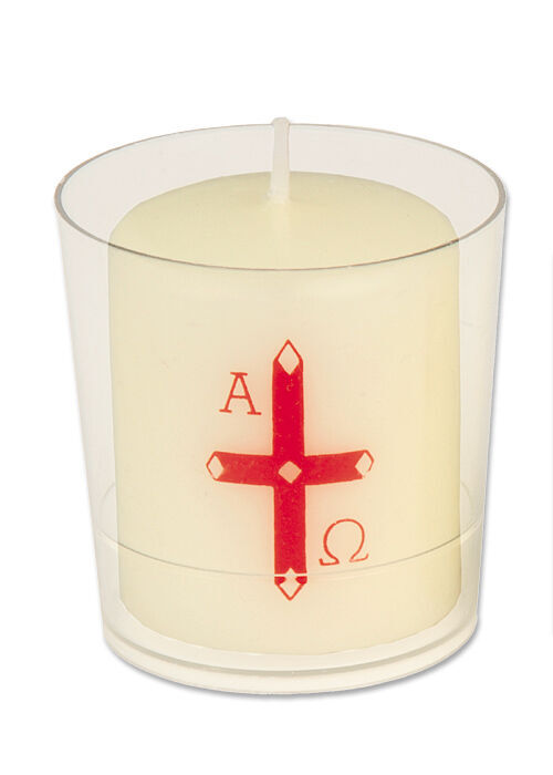 Osternachtstumpen im Tropfschutzbecher AW 3814 (nicht im Lieferumfang)