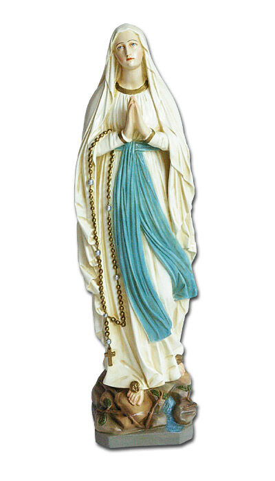 Madonna von Lourdes: Kunststoff coloriert