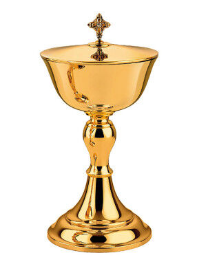 Ciborium aus vergoldetem Messing