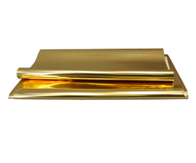 Schreibfolie in Farbe gold für individuelle Verzierungen auf Kerze
