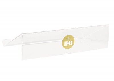 Messbuchpult aus Plexiglas mit IHS-Emblem