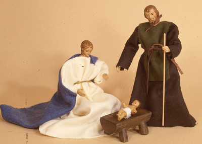 Heilige Familie, mit beweglichen Gliedmaßen