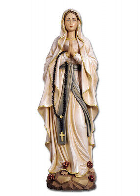 Madonna von Lourdes: holzgeschnitzt