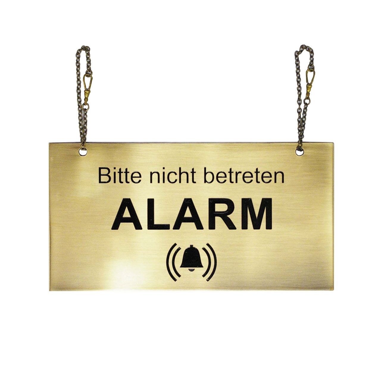 Alarmschild: Bitte nicht betreten!