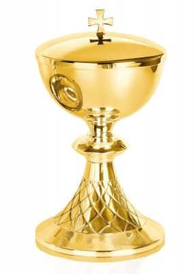 Ciborium mit Dekor: Fischernetz