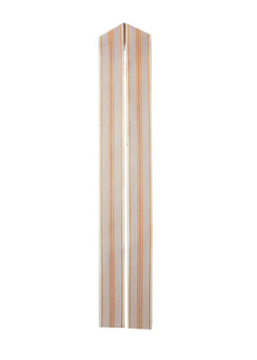Weiße Überstola mit Goldlurexeinwebung