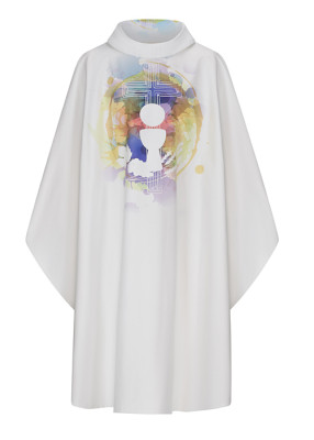 Messgewand mit Eucharistiesymbolik