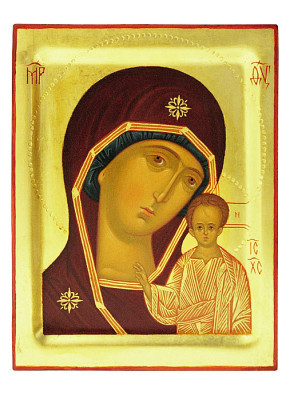 Ikone "Madonna mit Kind", handgemalt