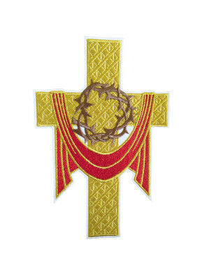 Stickmotiv Kreuz mit Dornenkrone
