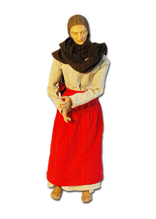 Krippenfigur Hirtenfrau