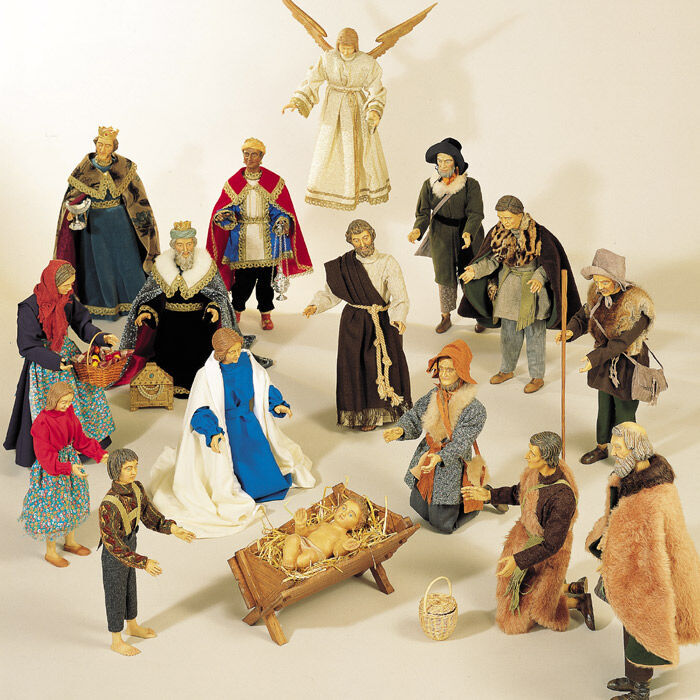 Junger Hirte aus der Weihnachtskrippe Volkskunst  Kirchenbedarf 