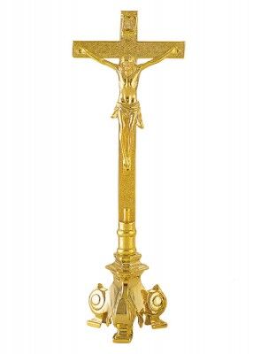 Altarkreuz aus Messing vergoldet