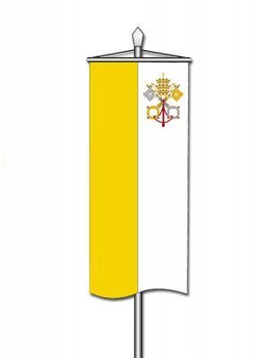 Vatikanfahne aus Polyester-Fahnenstoff