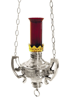 Ewiglichtampel mit versilbertem Corpus