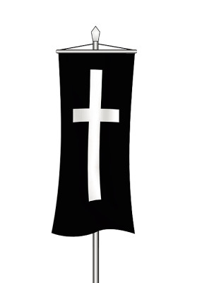 Trauerfahne als Bannerfahne