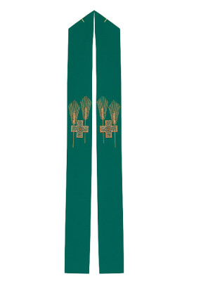 Priesterstola mit Kreuz-Ährenmotiv
