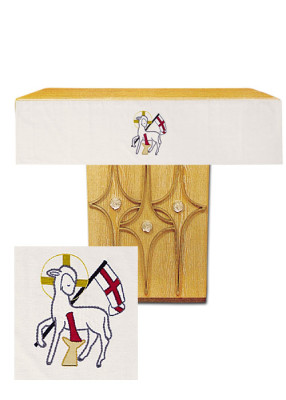 Antependium mit Motiv Lamm Gottes, 215 x 80 cm