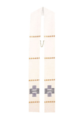 Rochettstola mit Kreuzeinwebung