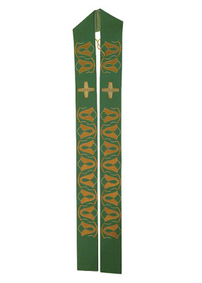Priesterstola mit gewebtem Motiv