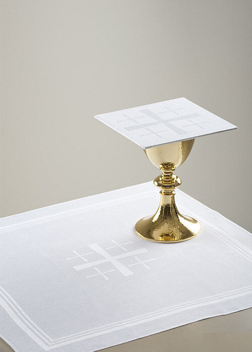 Kelchwäsche mit eingewebtem JERUSALEM KREUZ