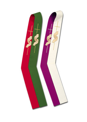 Diakonstola wendbar, grün-rot