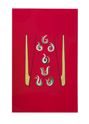 Wandbehang mit handgesticktem Hl.-Geist-Motiv, 220 x 140 cm