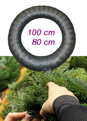 Großer Strohrömer für Adventskranz