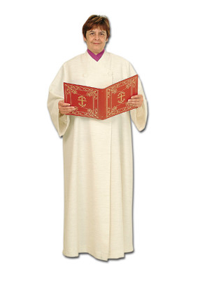 Damenalbe, vorne zum Knöpfen