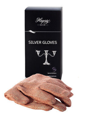 Imprägnierte Handschuhe für Silberoberflächen