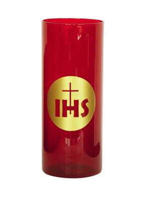 Ewiglichtglas mit IHS-Motiv: 20 cm