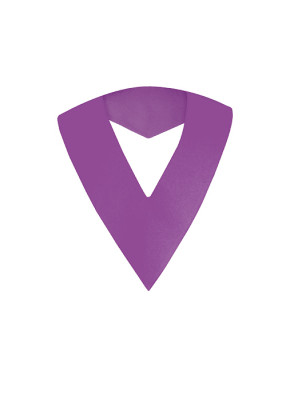 Violetter Lektorenkragen aus Wolltrevira