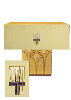 Antependium mit Motiv Kreuz-Ähren: 215 x 80 cm