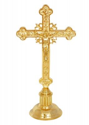 Altarkreuz mit floralem Muster: 27 cm