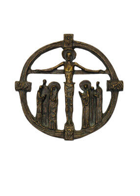Kreuzigungsgruppe aus Bronze