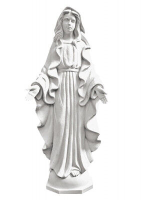 Madonna Immaculata aus weißem Marmor