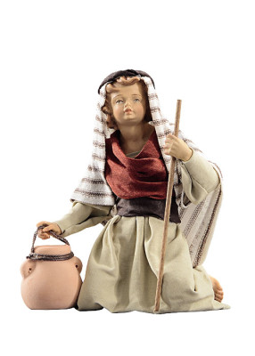 Hirtenjunge mit Stock: HEIDEKRIPPE