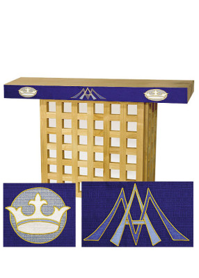 Antependium mit Mariensymbolik: 184 x 26 cm