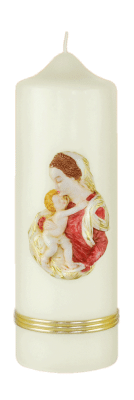 Marienkerze „Maria mit dem Jesuskind“